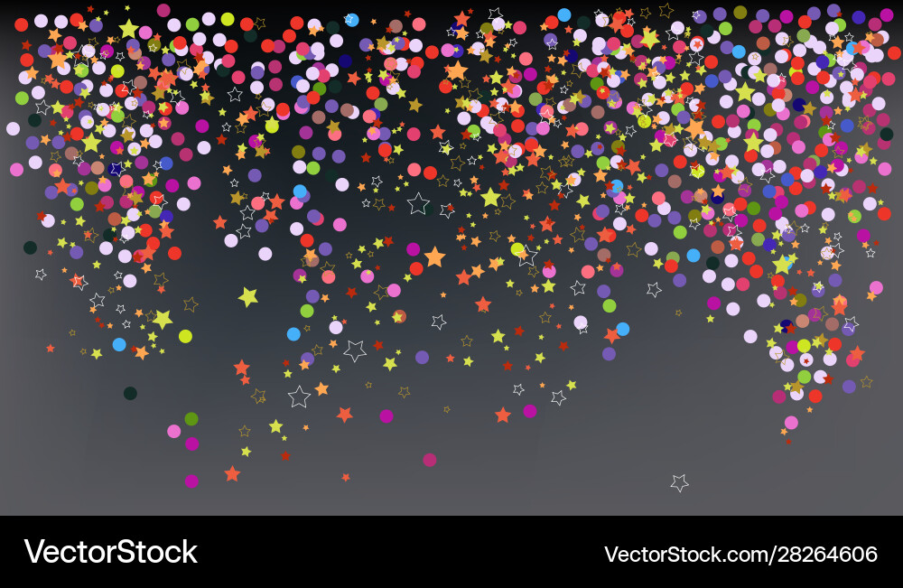 Confetti new years celebration banner Royalty Free Vector