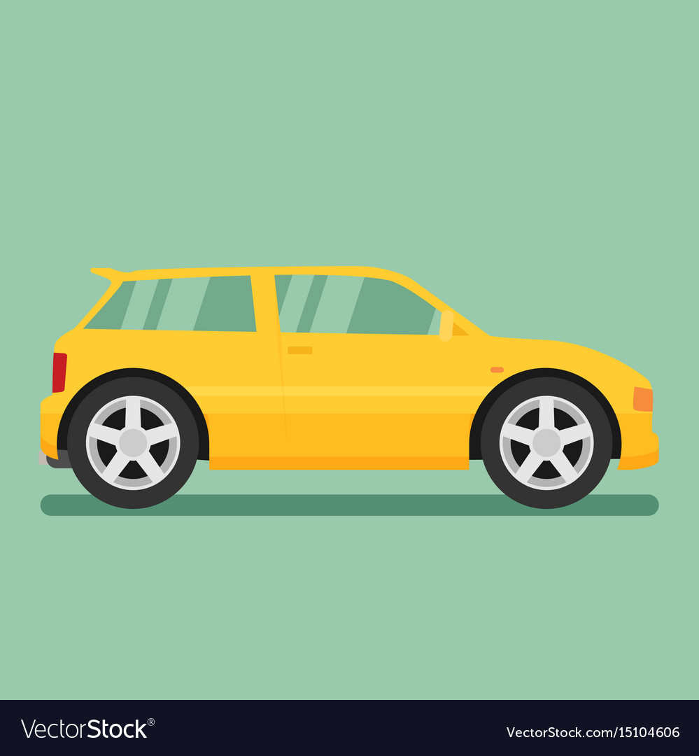 Isolated car flat design style