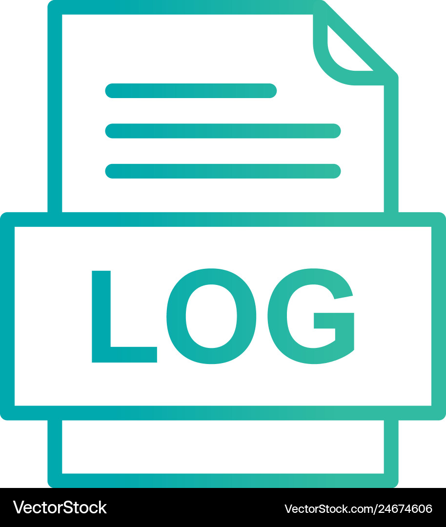 Log file document icon Royalty Free Vector Image