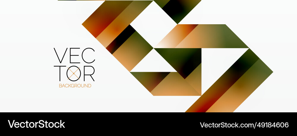 Minimalist Elegance Lines Squares Triangles Vector Image