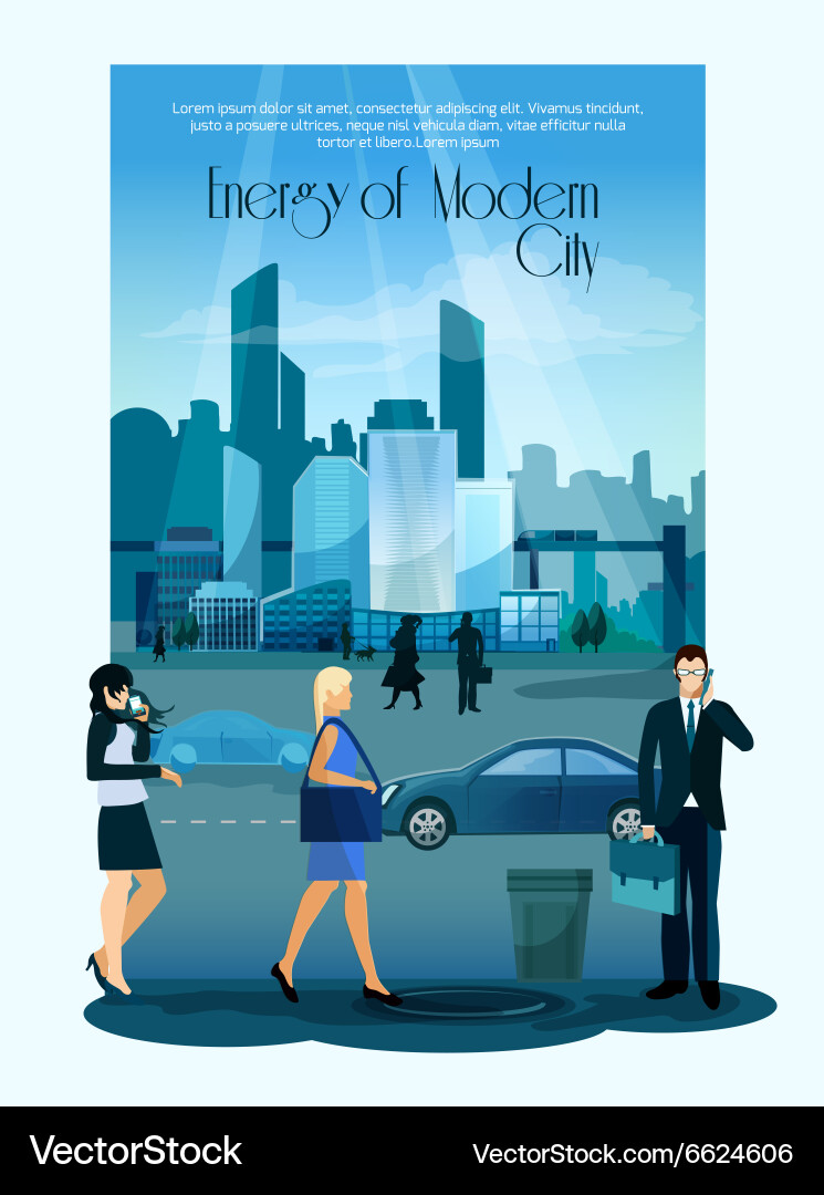 Modern Cityscape Background Royalty Free Vector Image