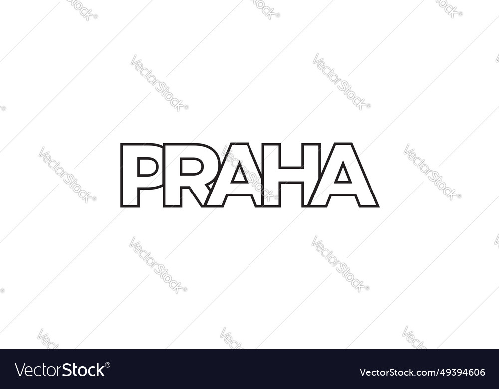 Praha in the czech emblem design features