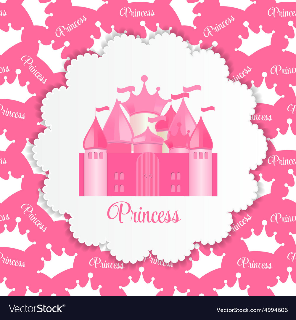 Princess background with castle