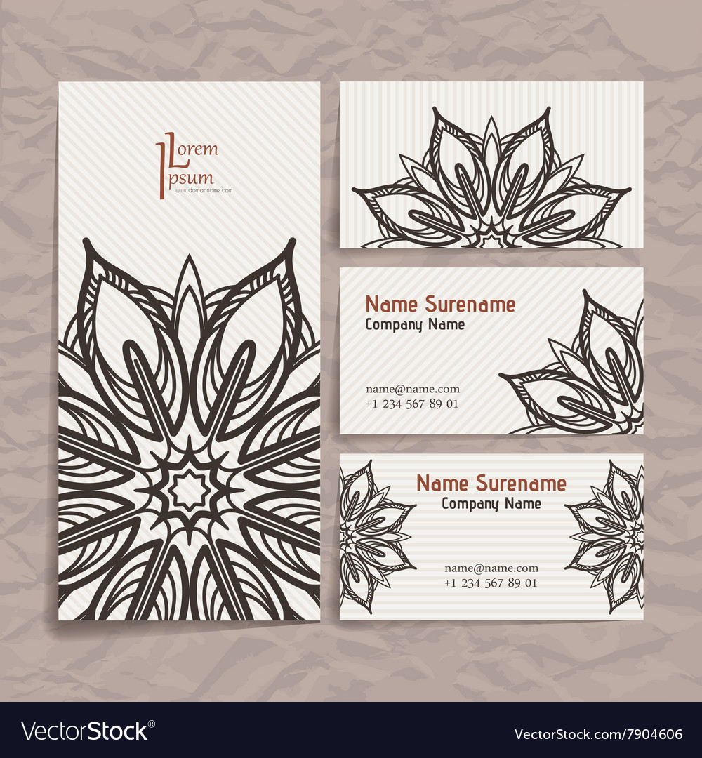 Set design templates business card