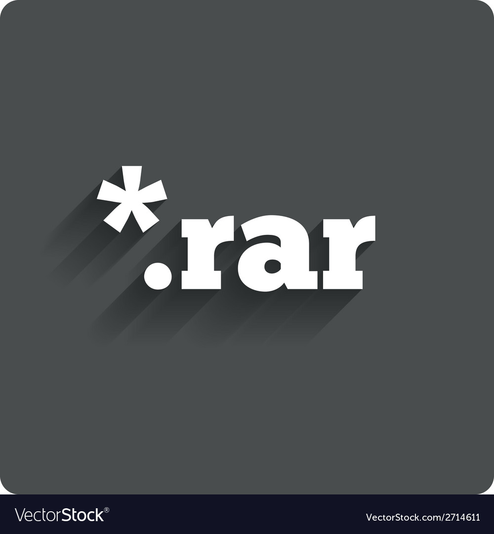 Archive file icon download rar button