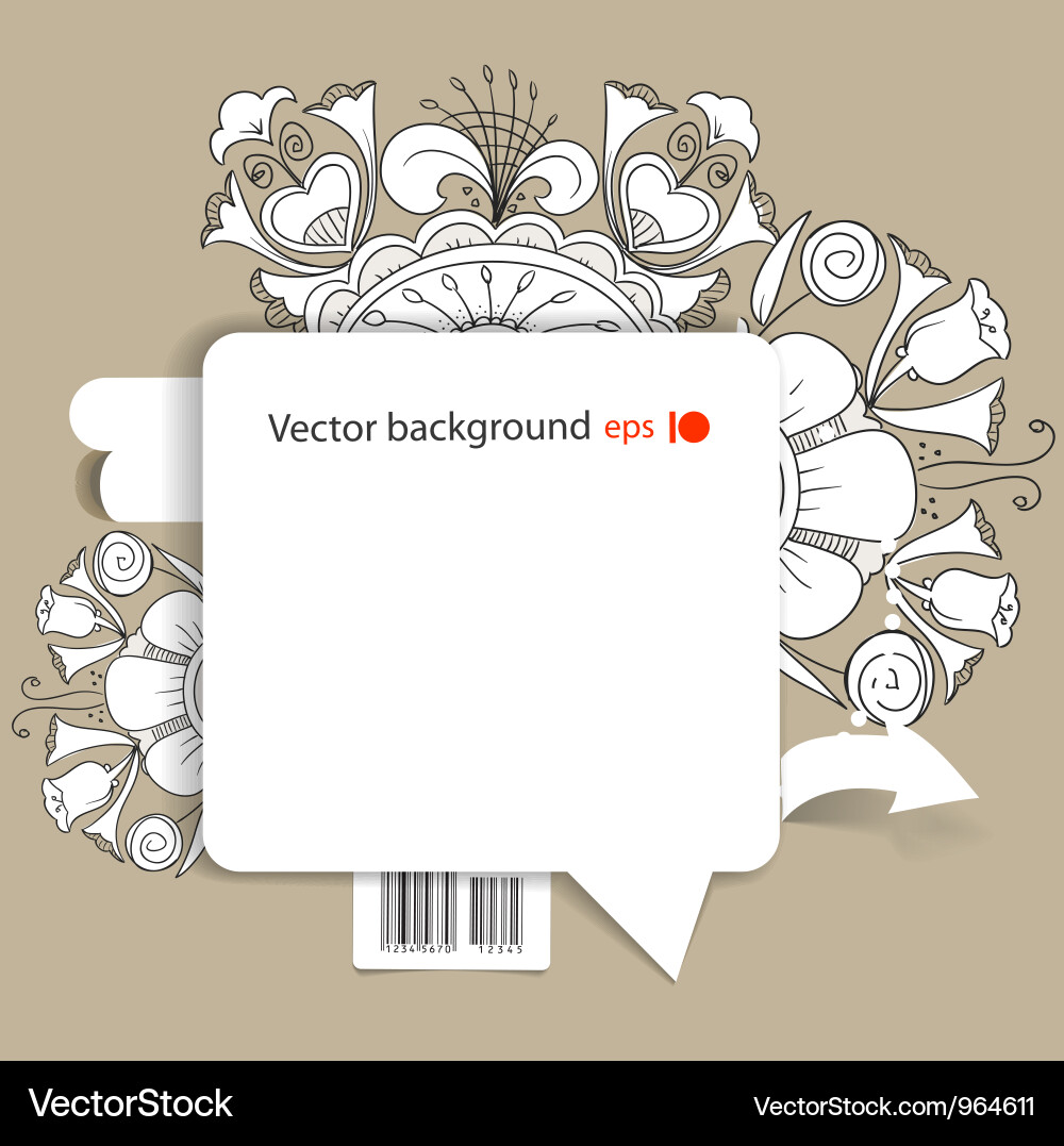 Blank white speech cloud Royalty Free Vector Image