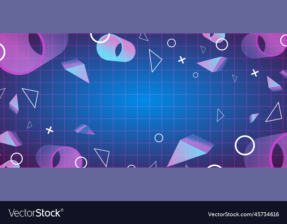 Abstract geometric shapes background with 3d