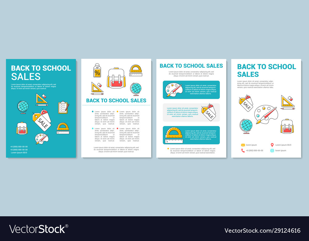 Sales Brochure Template from cdn2.vectorstock.com