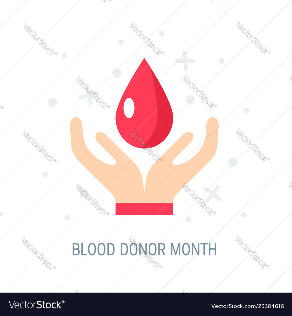 January national blood donor month concept