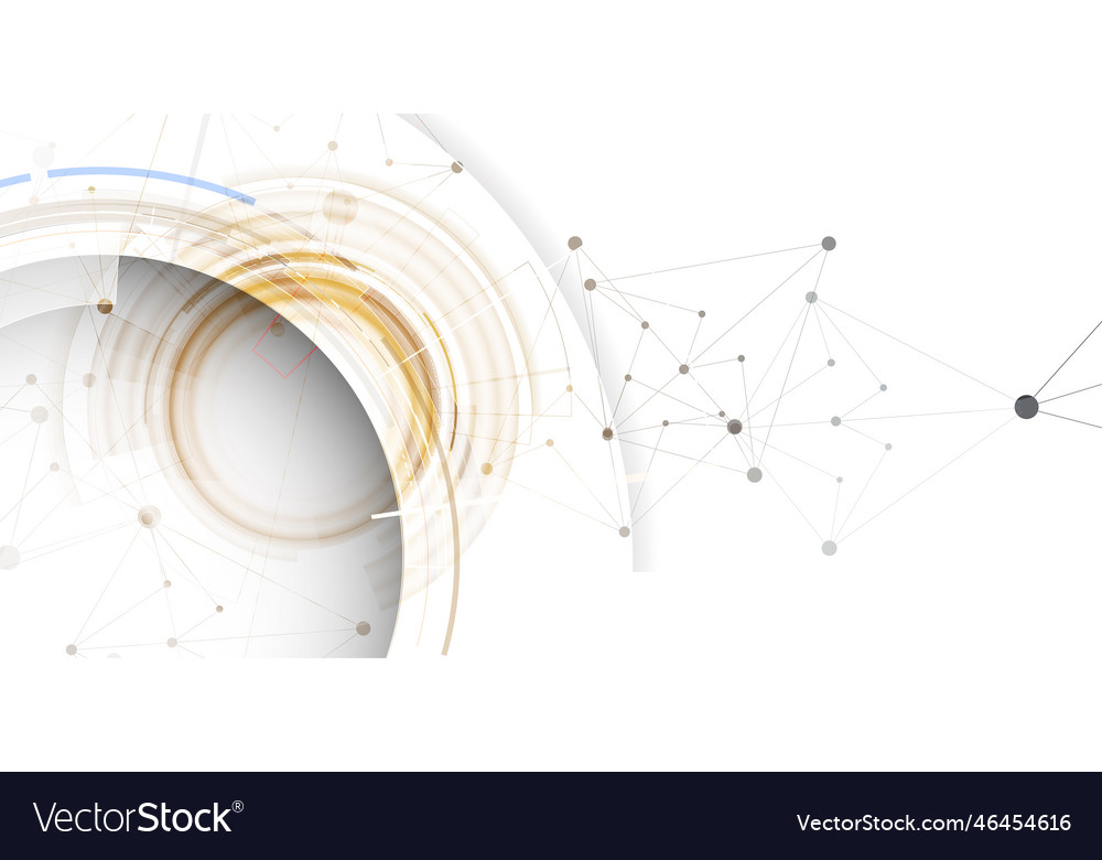 Neural network concept connected cells with links vector image Neural network concept connected cells with links