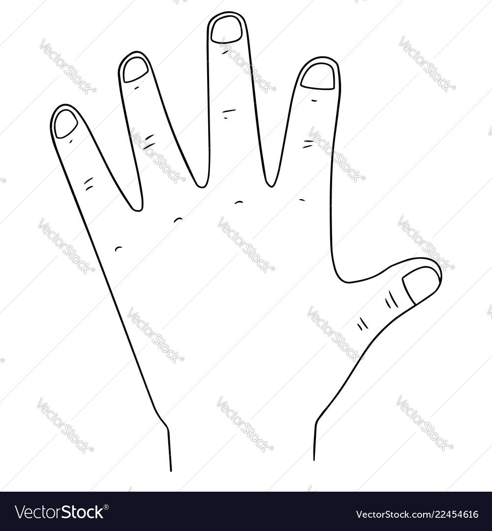 Set of cartoon hand Royalty Free Vector Image - VectorStock