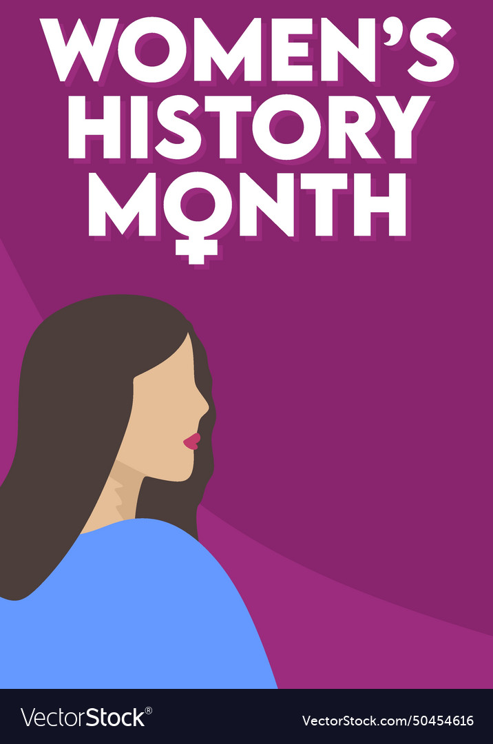 Womens history month march 2024 Royalty Free Vector Image