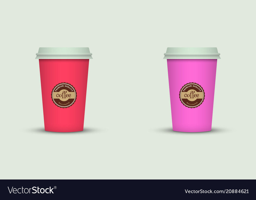 Coffee cup to go creative template