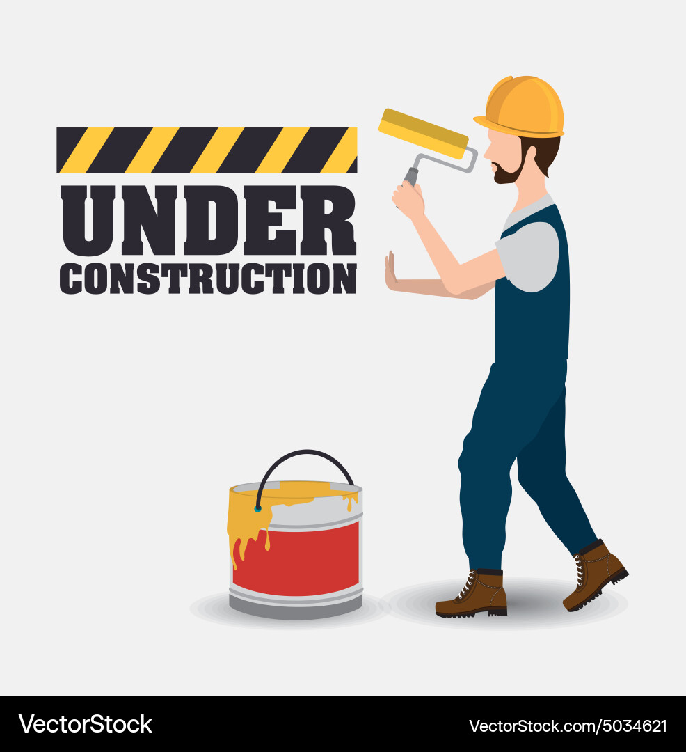 Construction design Royalty Free Vector Image - VectorStock