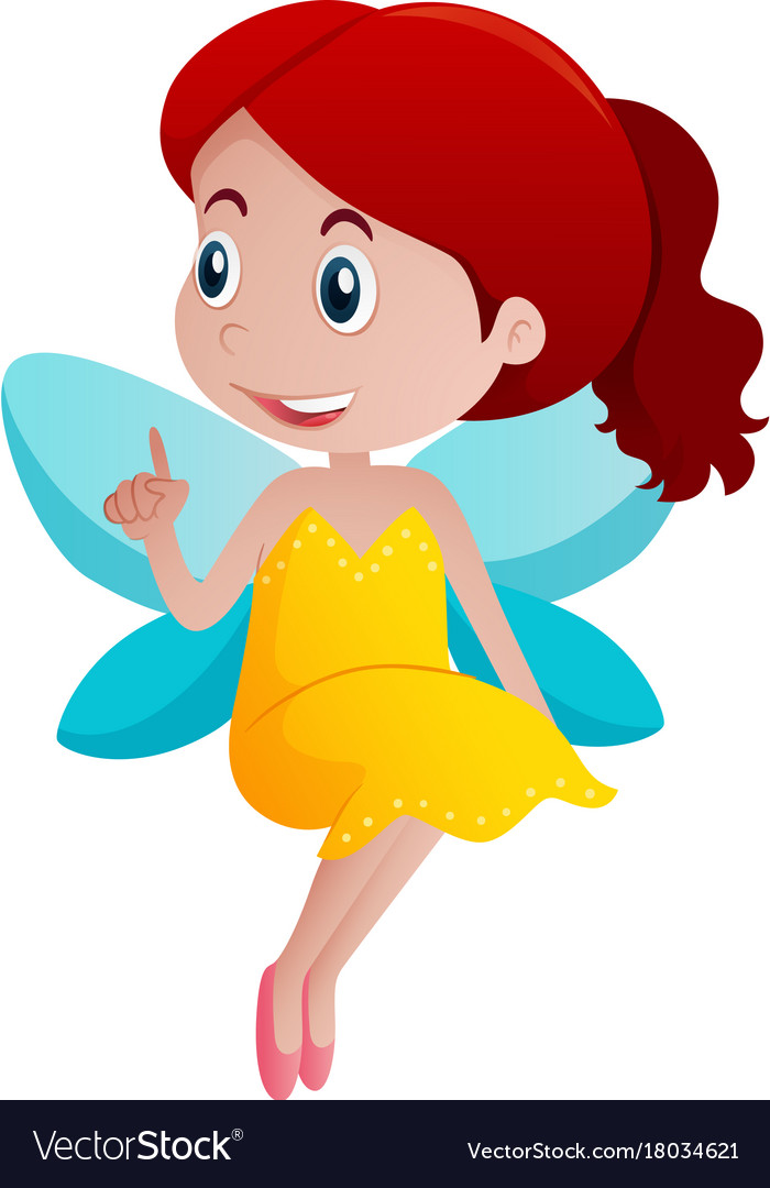 Cute girl in fairy costume Royalty Free Vector Image