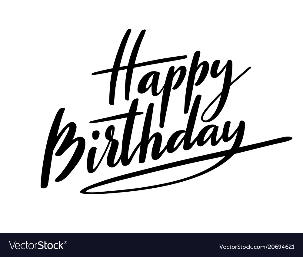 Happy birthday greeting card Royalty Free Vector Image