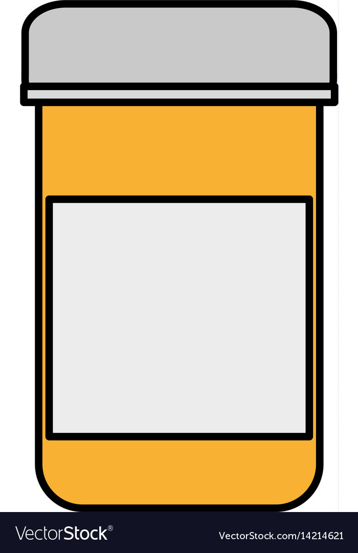 Isolated medicine jar design Royalty Free Vector Image