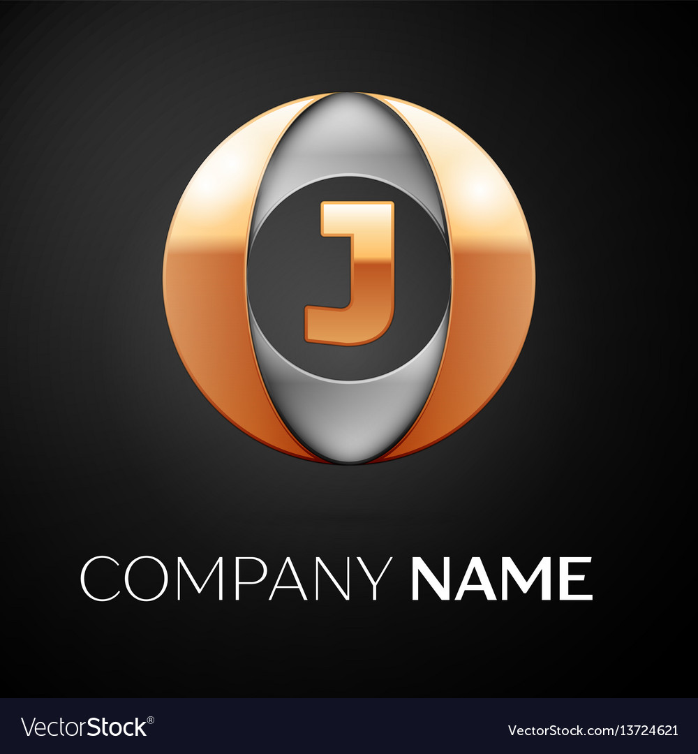 Letter j logo symbol in the colorful circle vector image Letter j logo symbol in the colorful circle