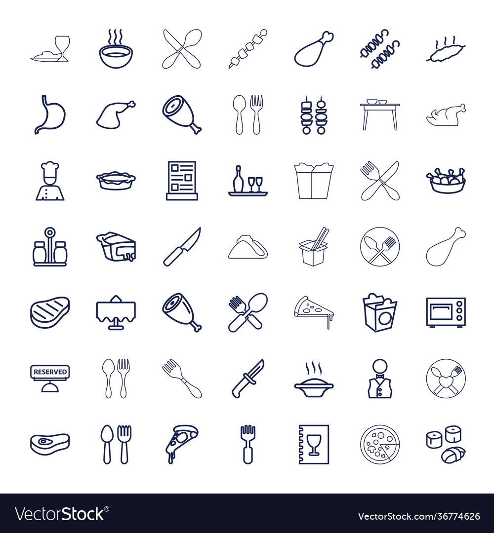 49 dinner icons