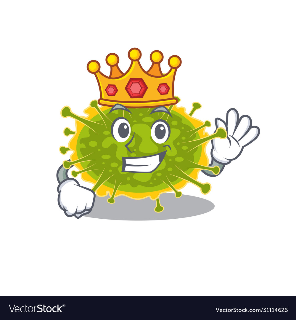 A wise king insthoviricetes mascot design style