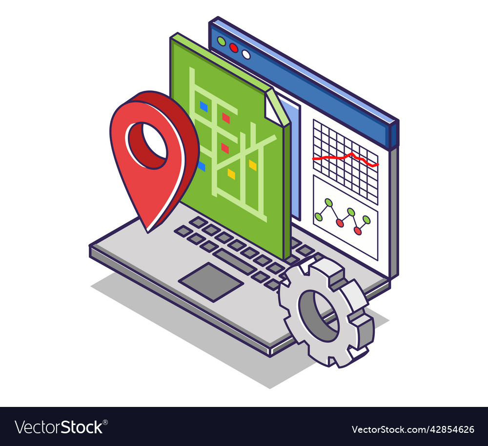 Analysis of location map data with the application