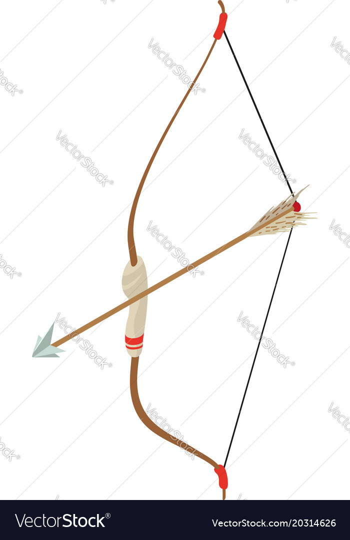 Archery equipment icon isometric style Royalty Free Vector