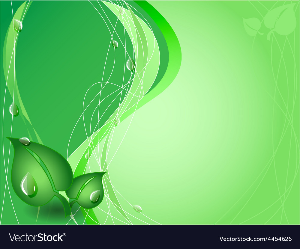 Grüner Wassertropfen Hintergrund