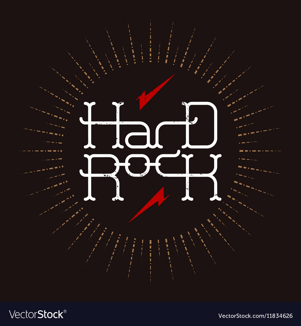 Hard rock badge - original lettering