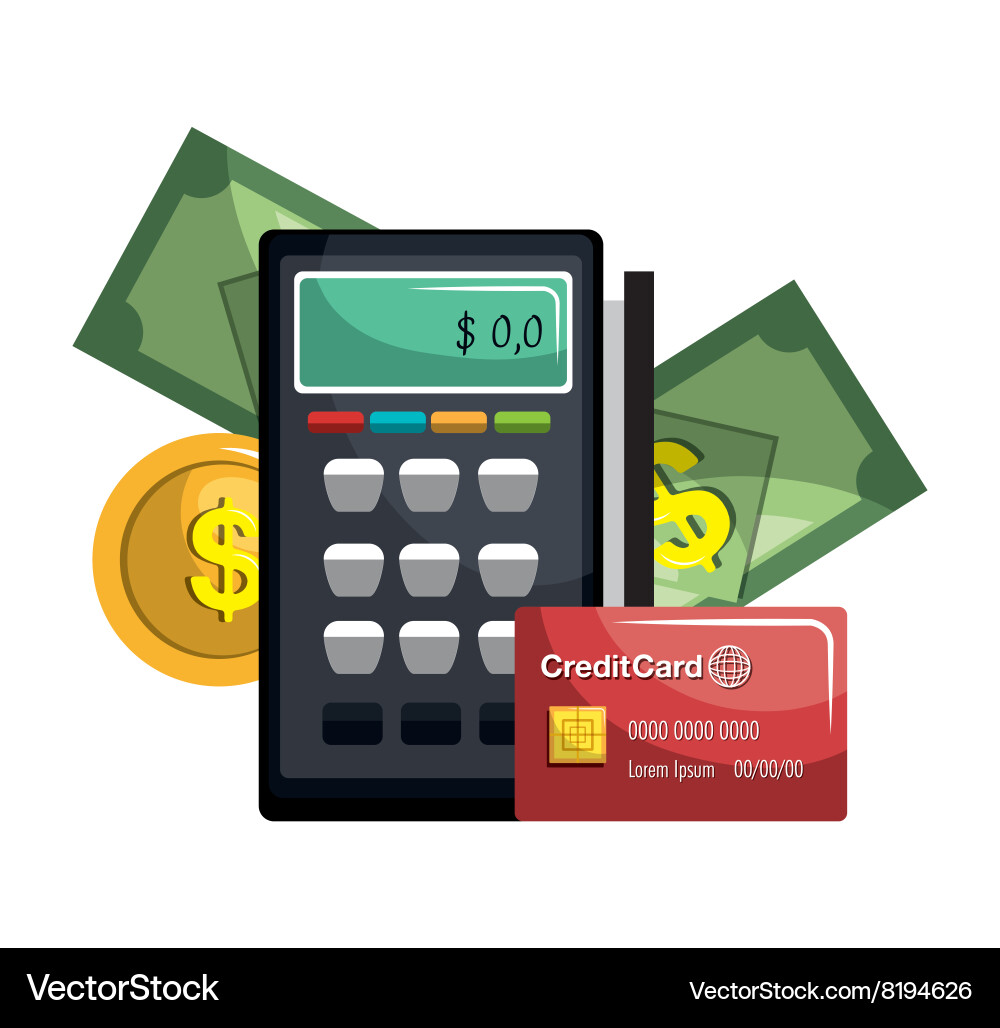 Mobile banking design Royalty Free Vector Image