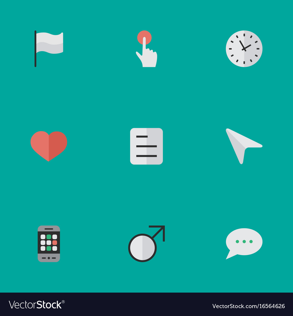 Set of simple menu icons