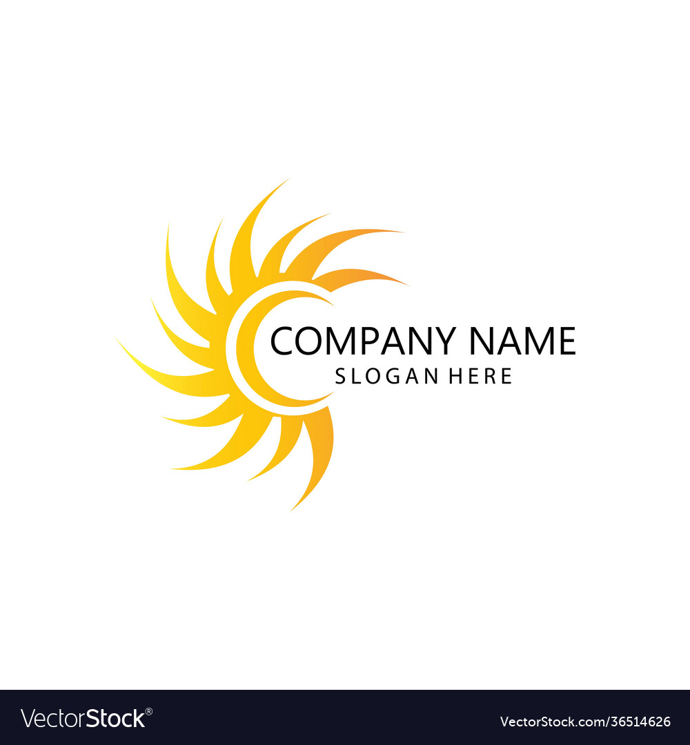 Sun logo Royalty Free Vector Image - VectorStock