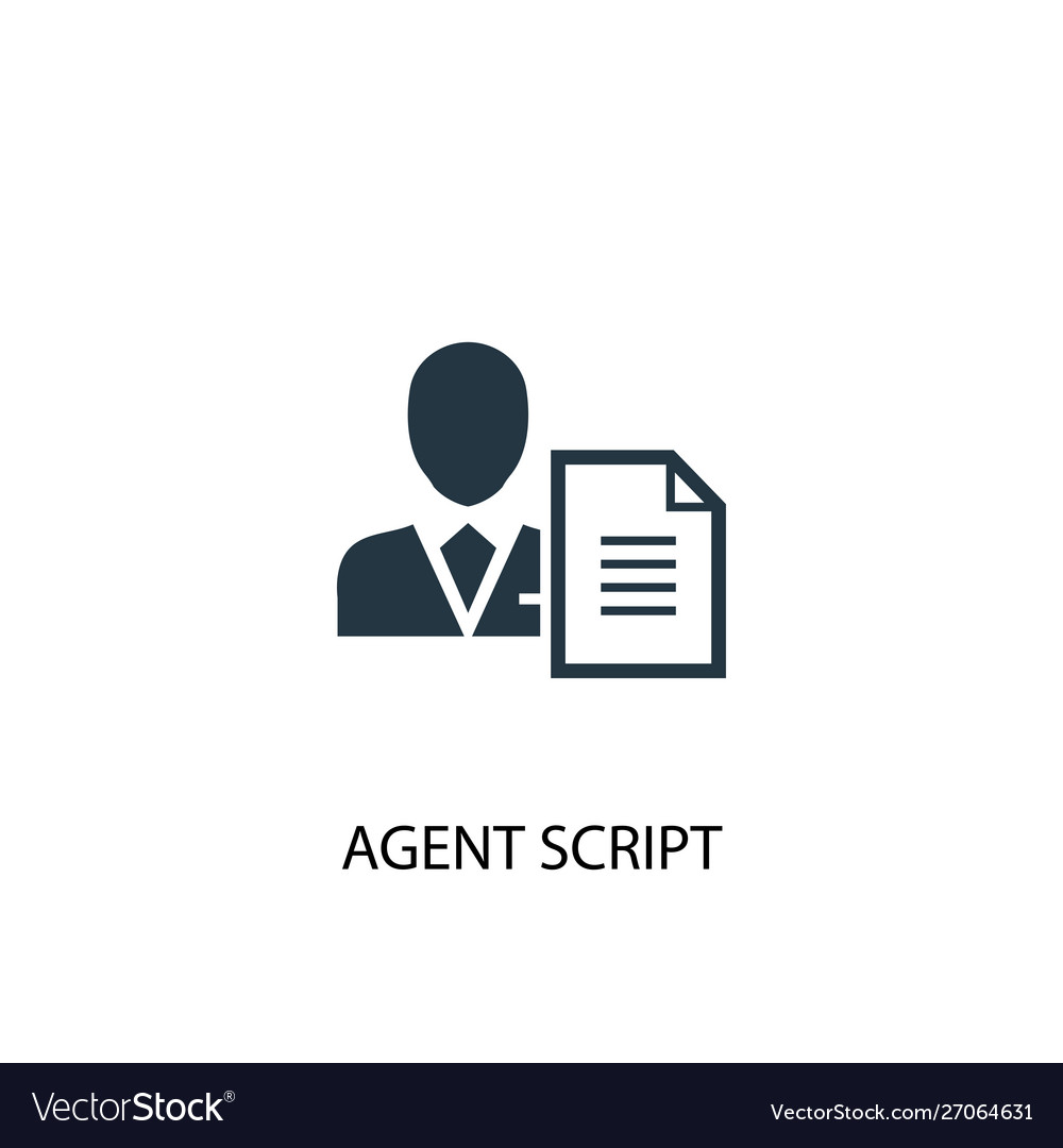 Agent Script Icon - Simple