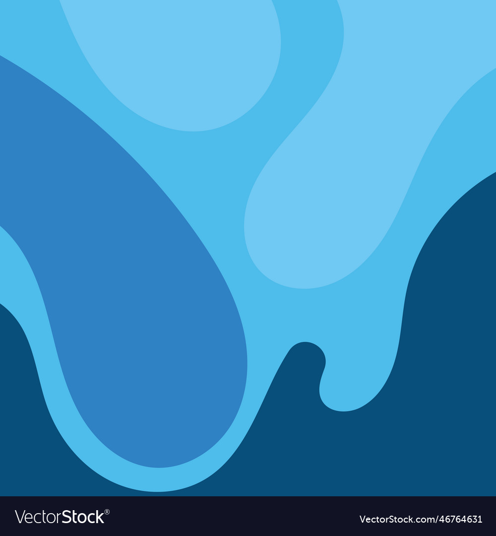 Blue wave baground wallpaper Royalty Free Vector Image