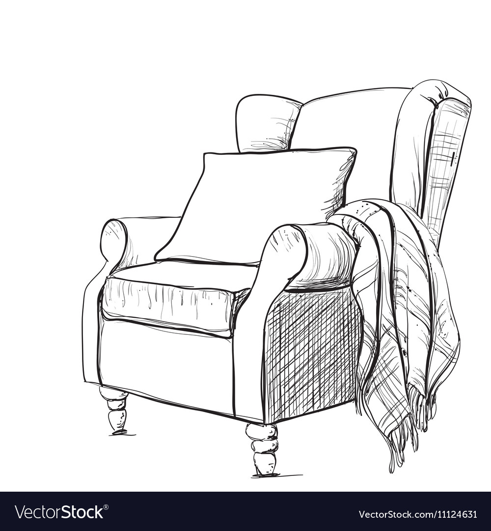 white cozy chair