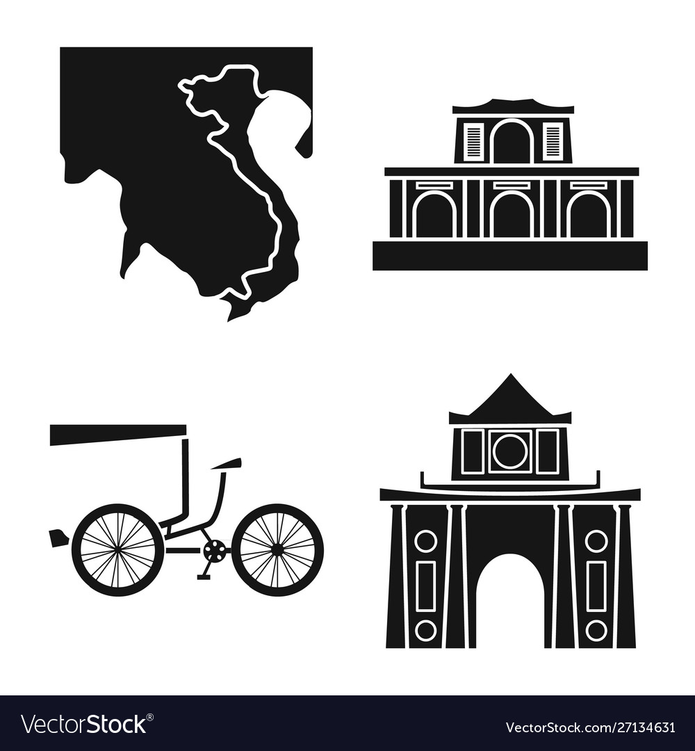 Design travel and country symbol set