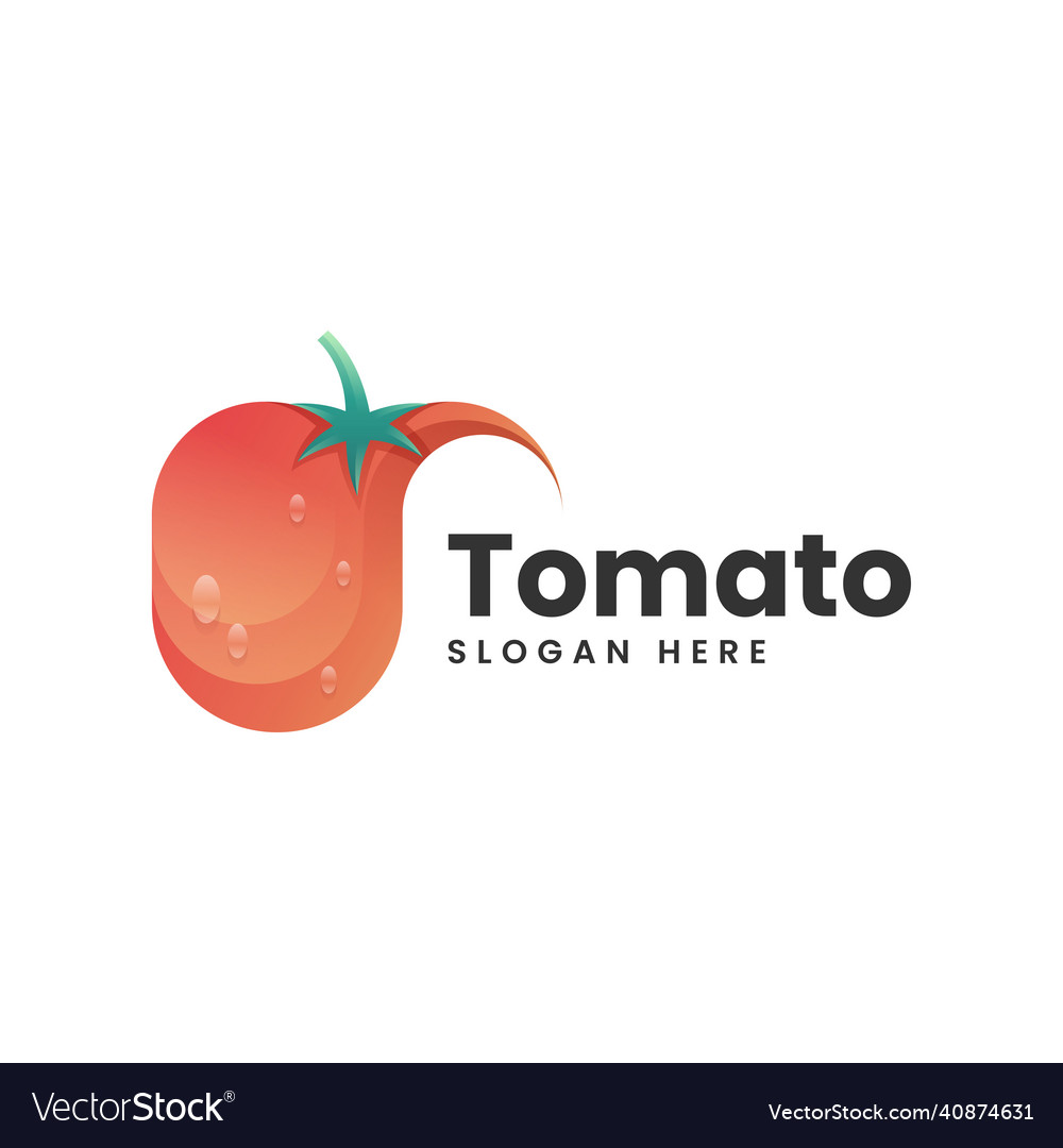 Logo tomato gradient colorful style