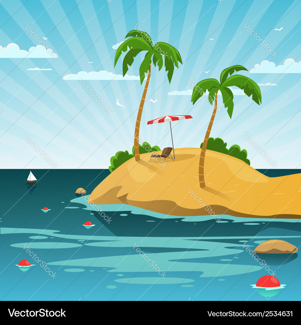Summer background Royalty Free Vector Image - VectorStock