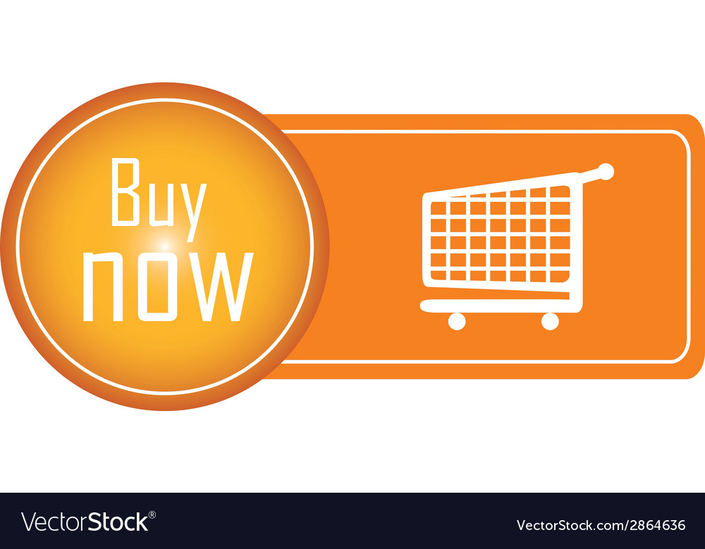 An orange button with some text and a shopping