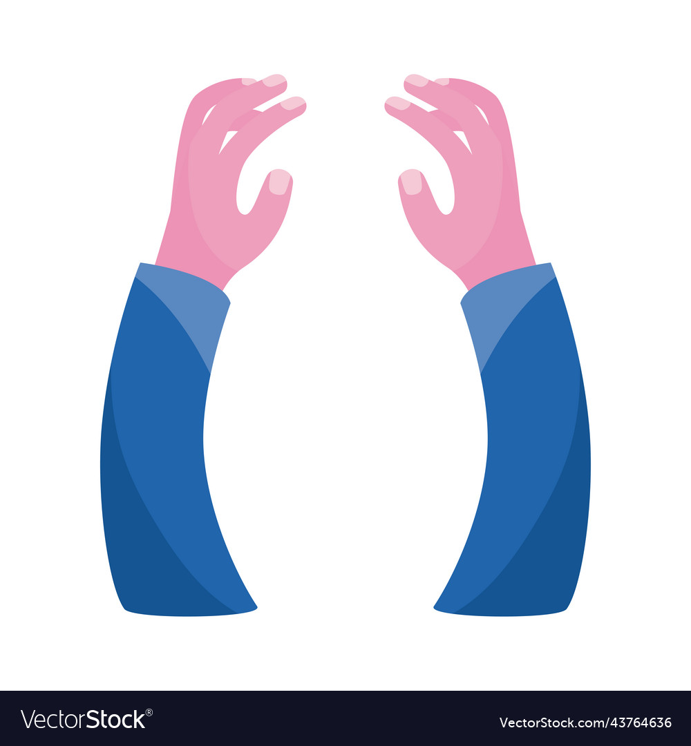 Hands human taking Royalty Free Vector Image - VectorStock