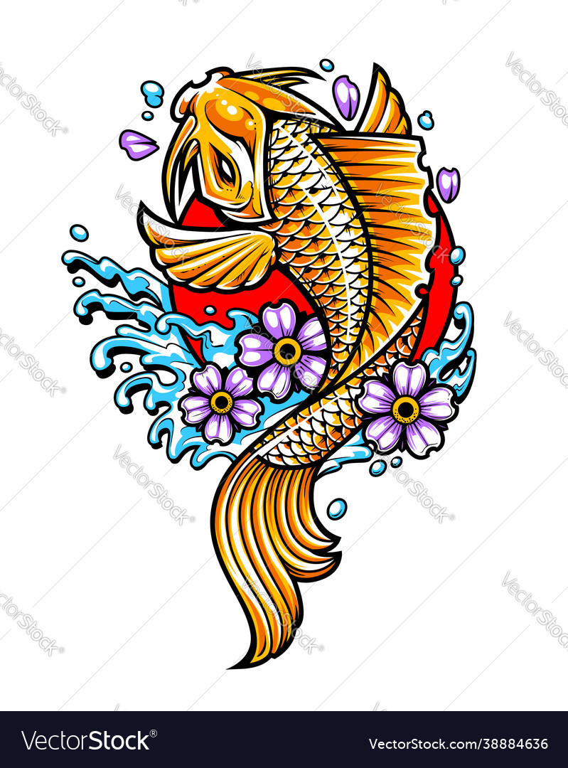 Koi Fish Tattoo Stock Illustrations, Cliparts and Royalty Free Koi Fish  Tattoo Vectors