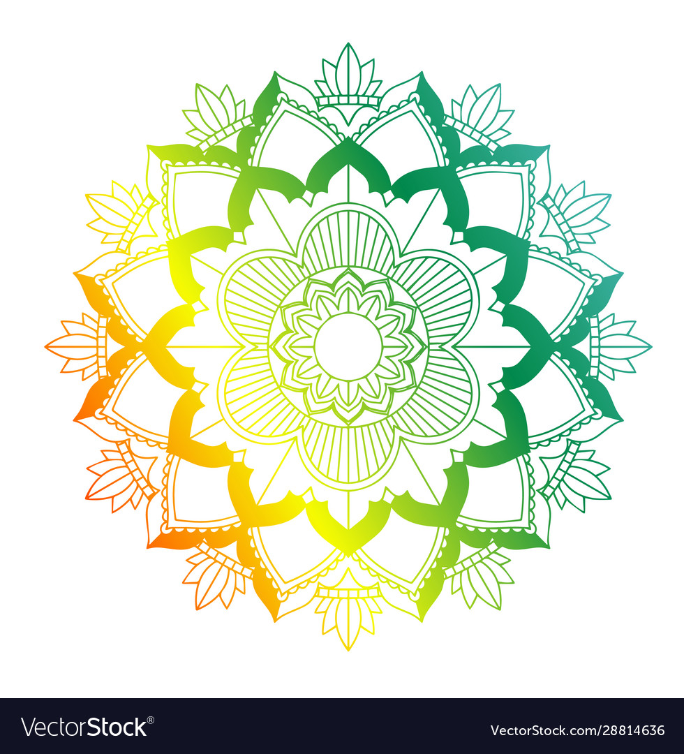 Mandala patterns on isolated background