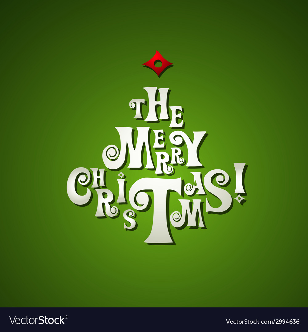 Merry christmas card Royalty Free Vector Image