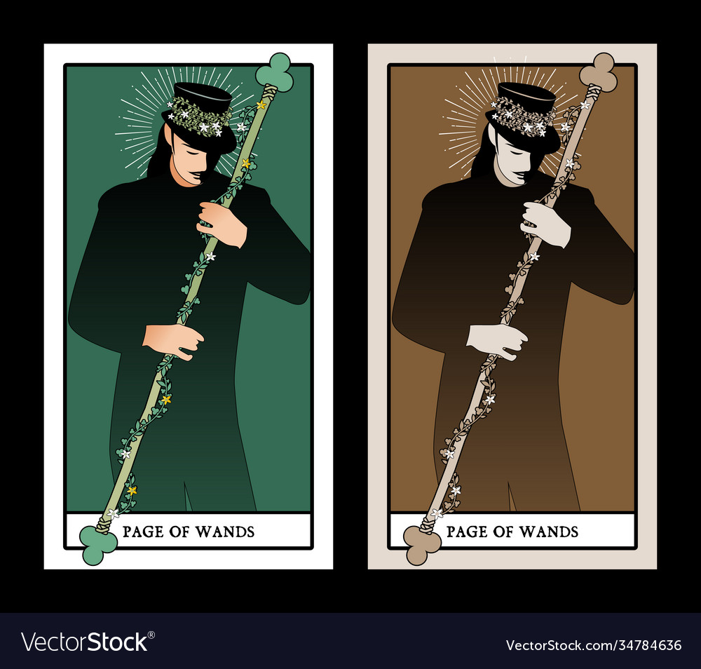 Page or knave swords with top hat holding