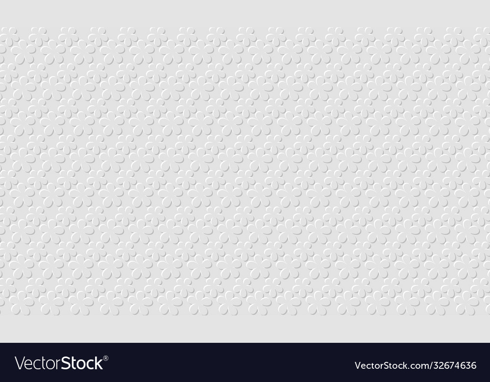 White floral embossed background