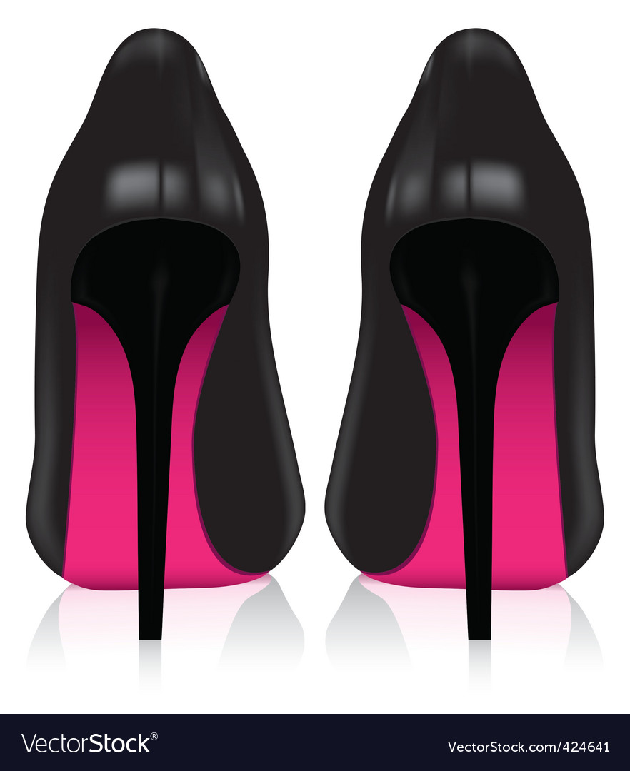 High heel shoes Royalty Free Vector Image - VectorStock