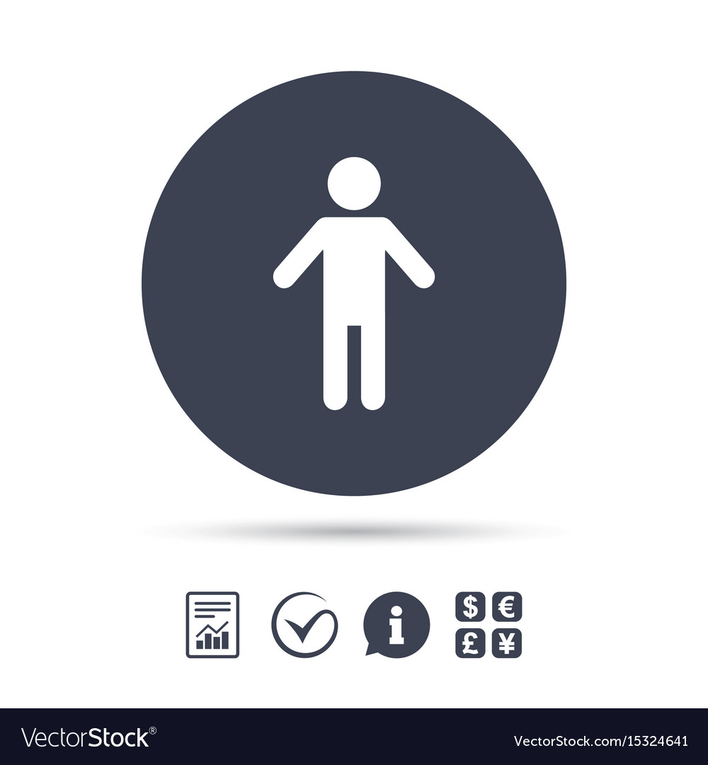 Human male sign icon person symbol