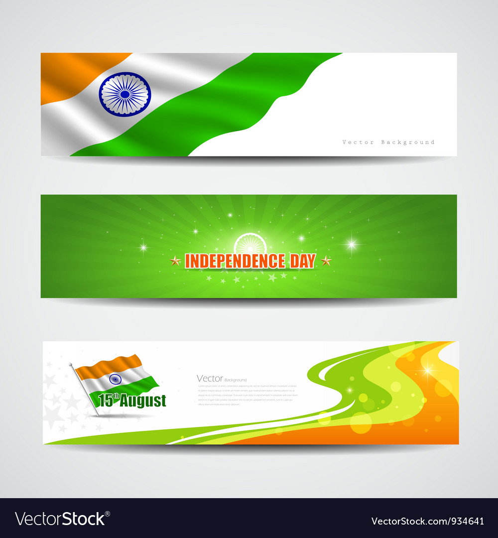 India independence day banner background Vector Image