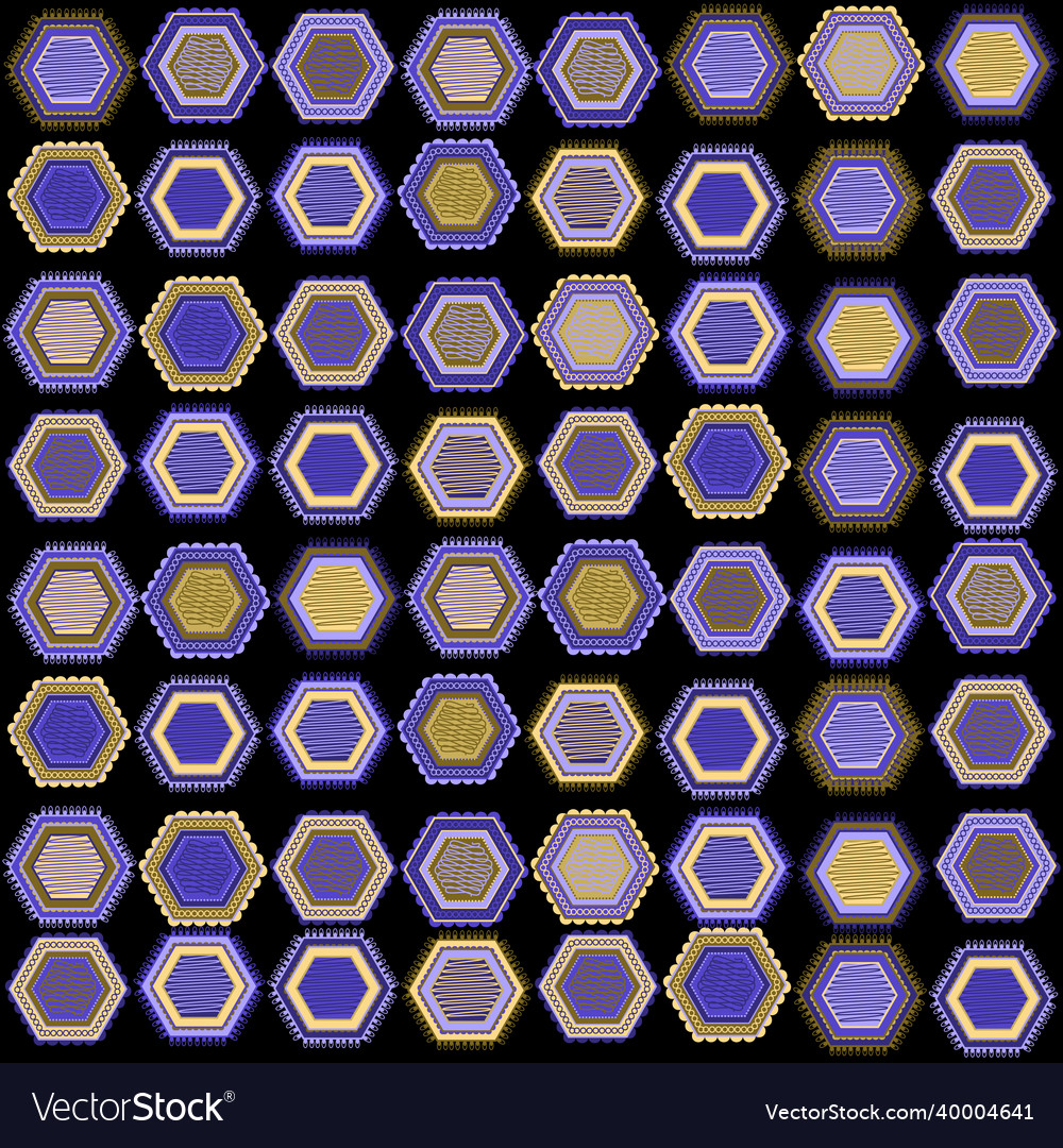 Pattern hexagon background