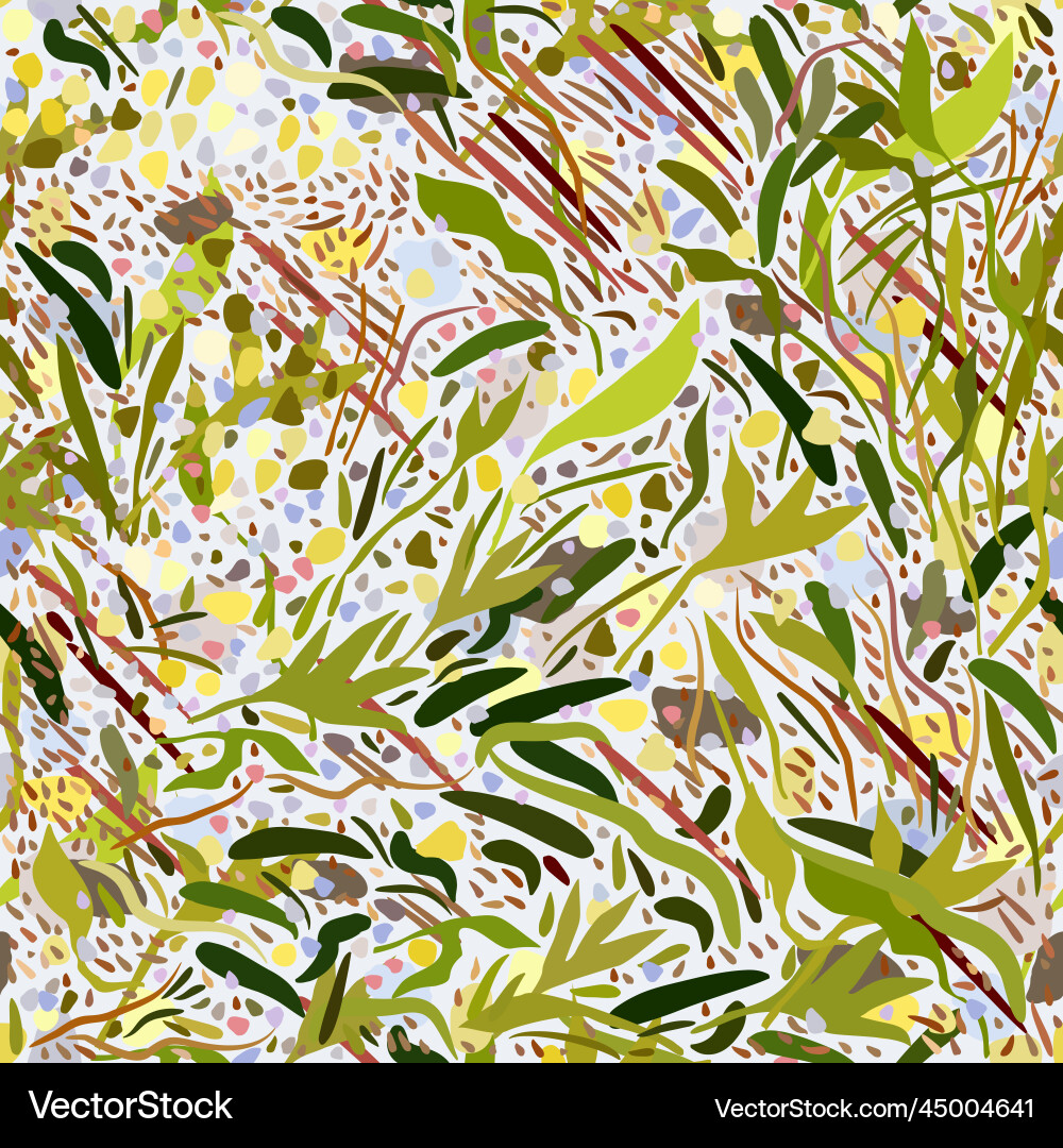 Seamless abstract floral pattern Royalty Free Vector Image