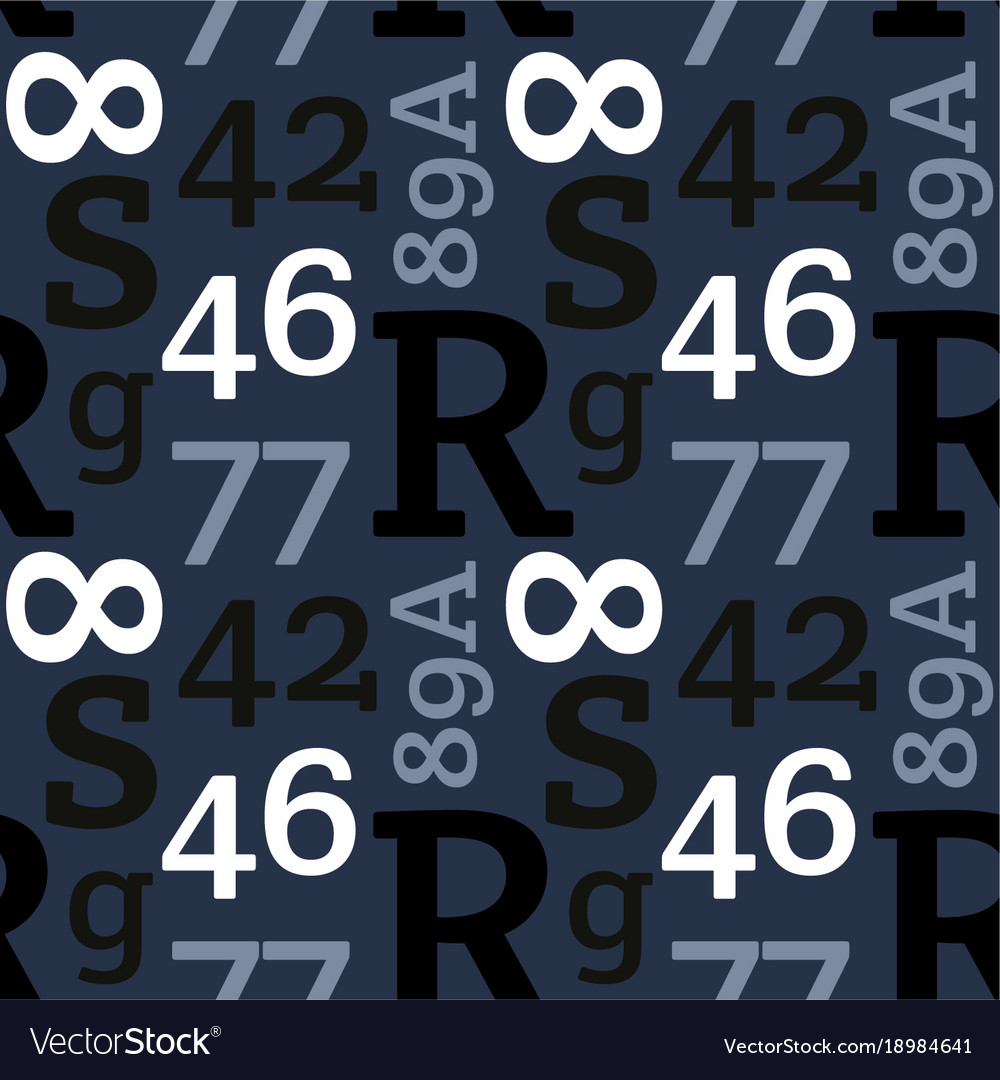 Simple typographic pattern
